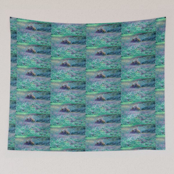 Item preview, Enchanted Storybook Meadow with Country Wagon Wheel designed and sold by JariHawk.