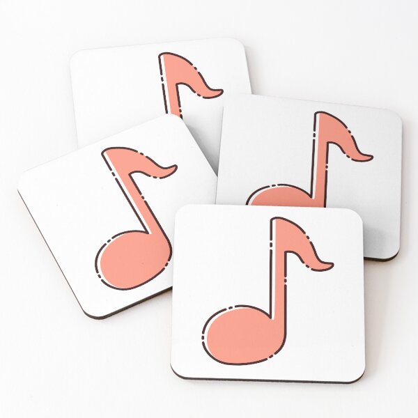 Item preview, Cute and Aesthetic Cartoon Eighth Note designed and sold by Rei-illustrates.