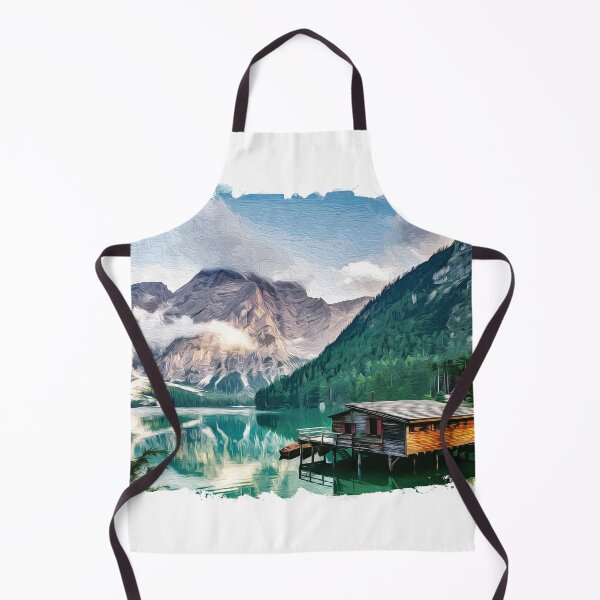 Item preview, Brush art lake and mountains designed and sold by Ultimatedezign.