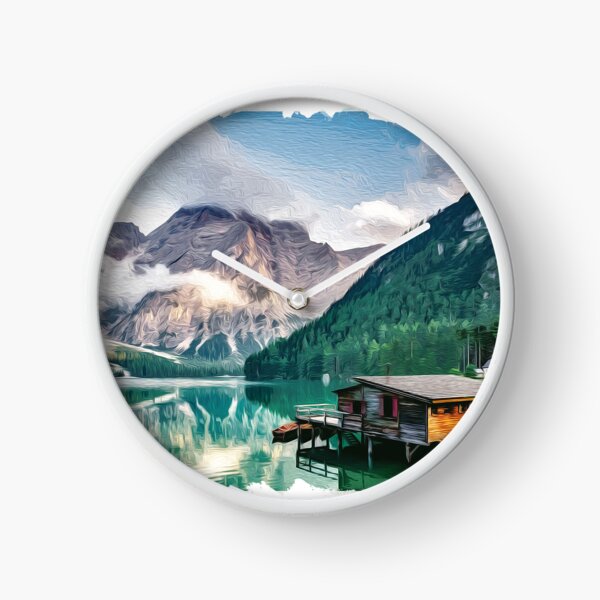 Item preview, Brush art lake and mountains designed and sold by Ultimatedezign.
