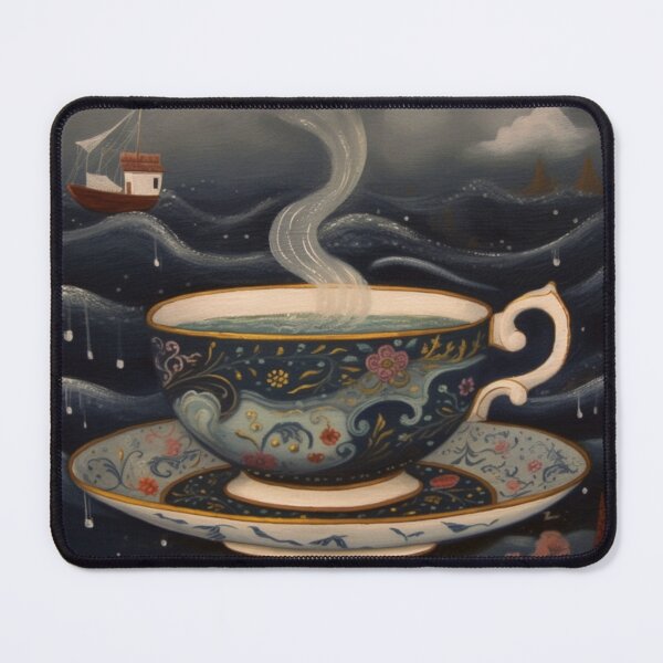 Item preview, Storm in a Teacup folk art designed and sold by Hilary Thwaites.