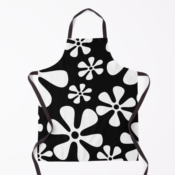 Item preview, Retro Flowers Pattern Black And White designed and sold by theWeppen.