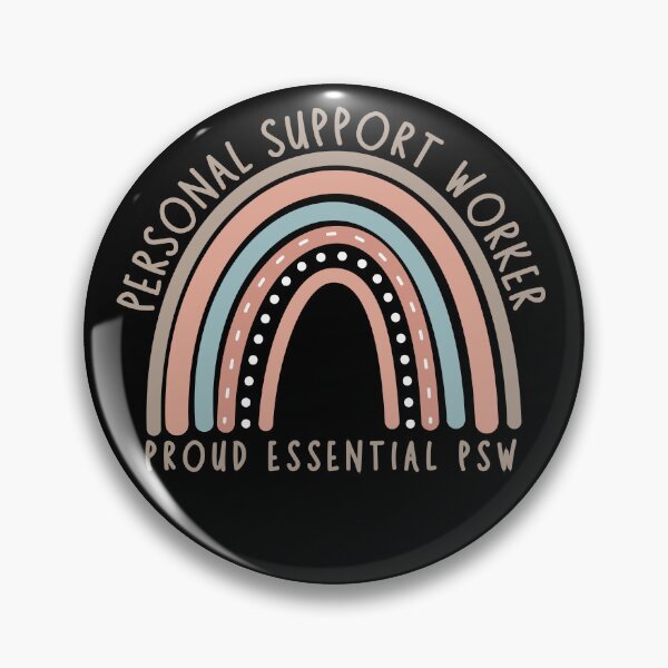 Item preview,  Personal Support Worker - Rainbow (Beige Text) designed and sold by TaraGbear.