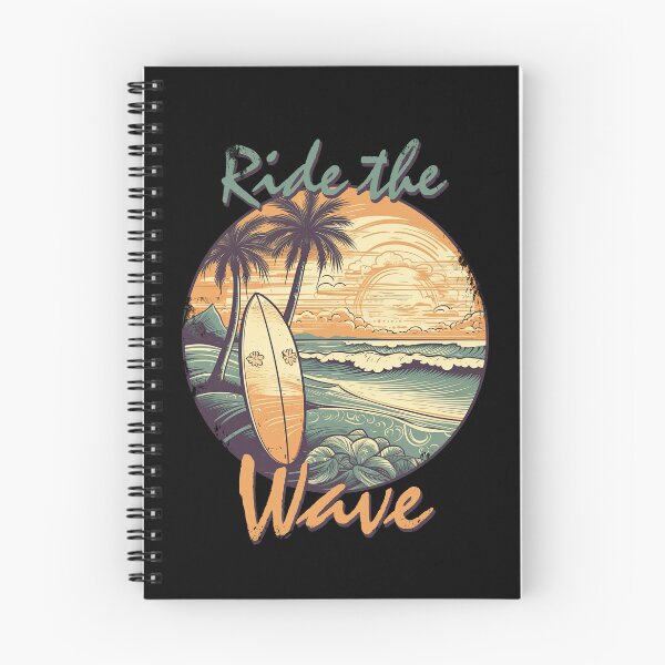 Item preview, Ride the wave - Vintage Surfing designed and sold by TeePulseMania.