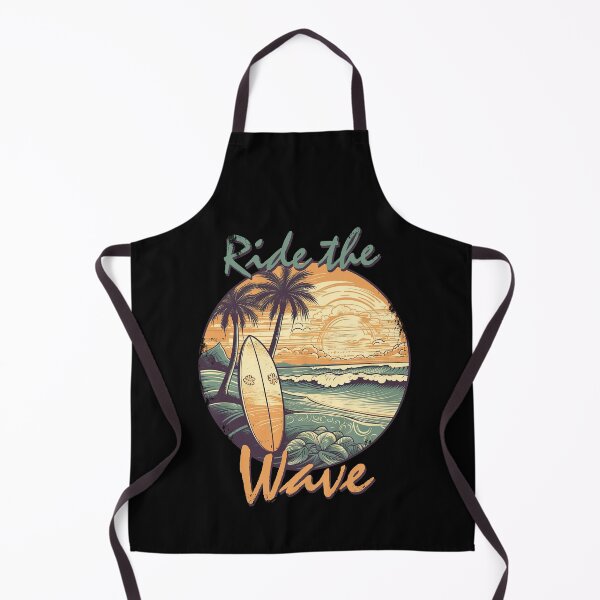 Item preview, Ride the wave - Vintage Surfing designed and sold by TeePulseMania.