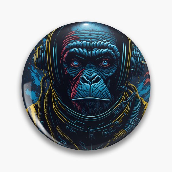 Item preview, Astro-Chimp Chronicles| The Final Frontier: Ape Edition| Simian Space Odyssey| Galactic Ape Escape designed and sold by RedArtG09.