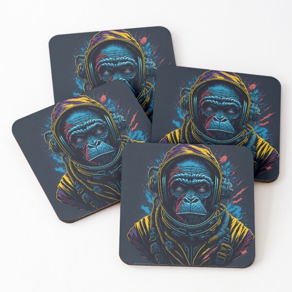 Item preview, Astro-Chimp Chronicles| The Final Frontier: Ape Edition| Simian Space Odyssey| Galactic Ape Escape designed and sold by RedArtG09.