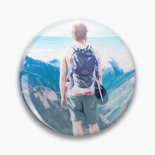 Item preview, Brush art man on mountain designed and sold by Ultimatedezign.