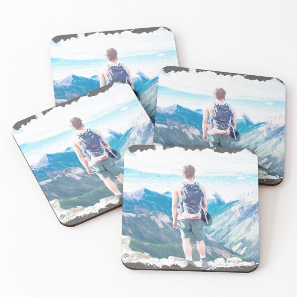 Item preview, Brush art man on mountain designed and sold by Ultimatedezign.