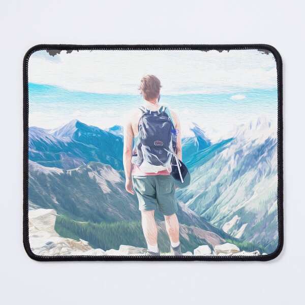 Item preview, Brush art man on mountain designed and sold by Ultimatedezign.