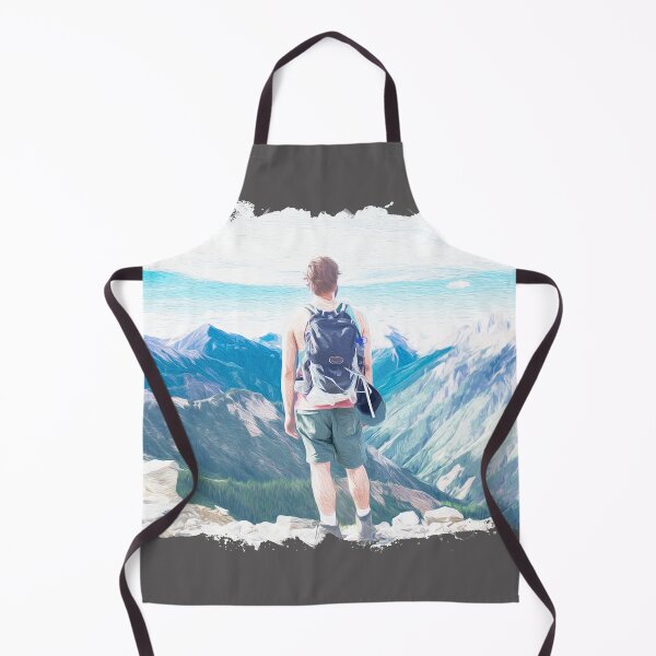 Item preview, Brush art man on mountain designed and sold by Ultimatedezign.