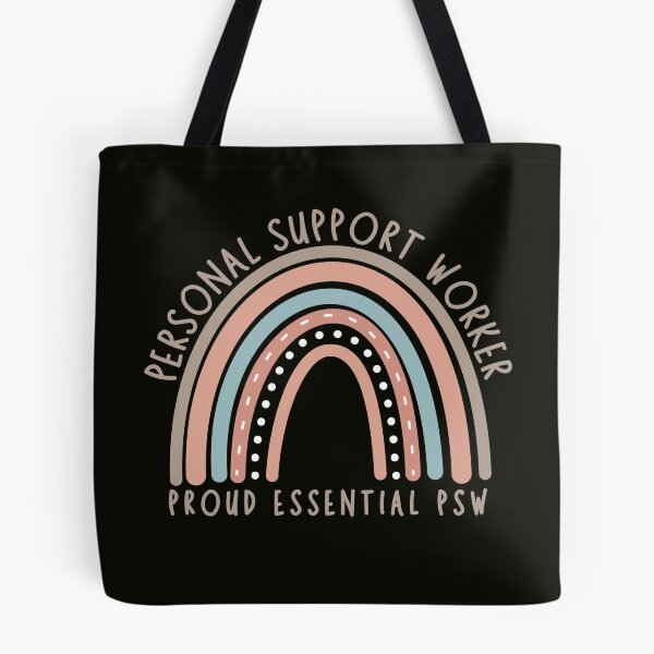 Item preview,  Personal Support Worker - Rainbow (Beige Text) designed and sold by TaraGbear.