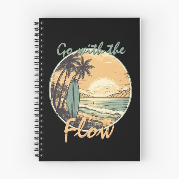 Item preview, Go with the flow - Vintage Surfing designed and sold by TeePulseMania.