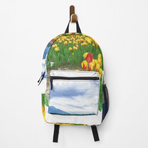 Item preview, Tulip and mountain brush art designed and sold by Ultimatedezign.