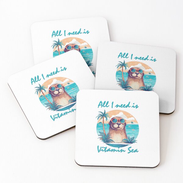 Item preview, All I need is Vitamin Sea with Otter Seal designed and sold by TeePulseMania.