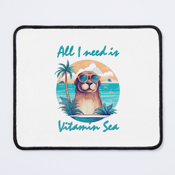 Item preview, All I need is Vitamin Sea with Otter Seal designed and sold by TeePulseMania.