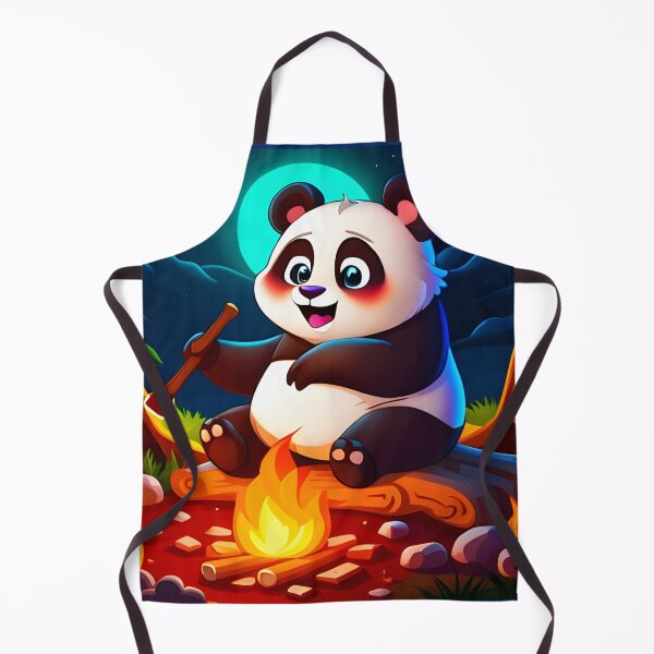 Item preview, Chubby Panda Camping by the Fire designed and sold by ZarliaShop.