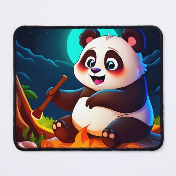 Item preview, Chubby Panda Camping by the Fire designed and sold by ZarliaShop.