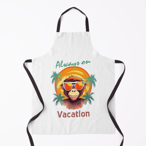 Item preview, Always on Vacation Monkey designed and sold by TeePulseMania.
