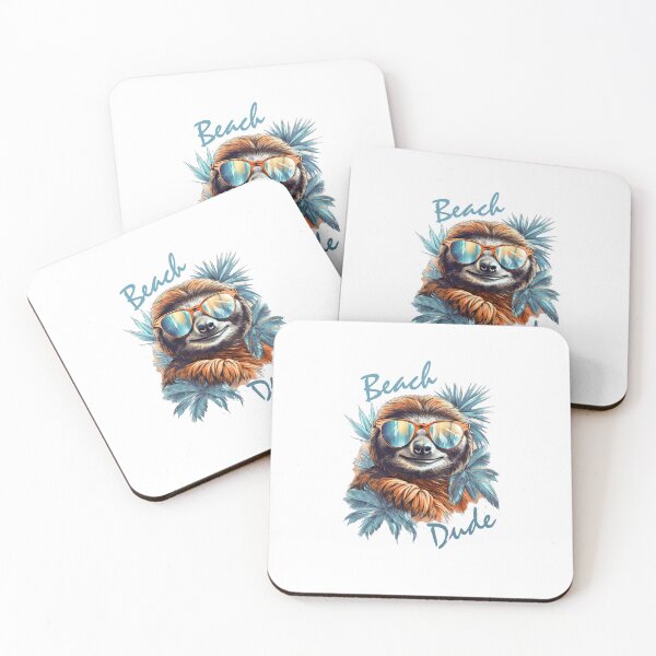 Item preview, Beach Dude Sloth designed and sold by TeePulseMania.
