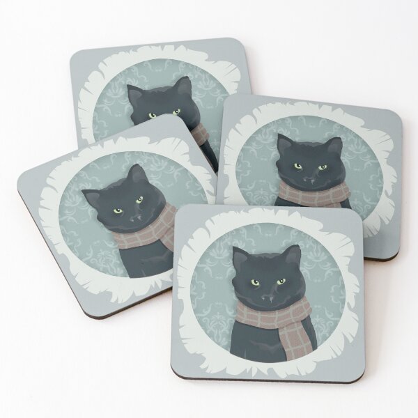 Item preview, Sniffly Cat Portrait designed and sold by -DearTreehouse-.