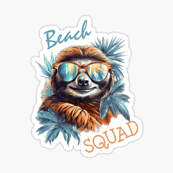 Item preview, Beach Squad Sloth designed and sold by TeePulseMania.