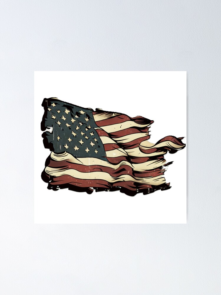 Star Spangled Banner Patriotic American Flag Border Paper