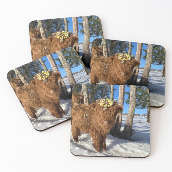 Item preview, Scottish Highland Cattle Calf Easter 4375 designed and sold by SaarelaHighland.