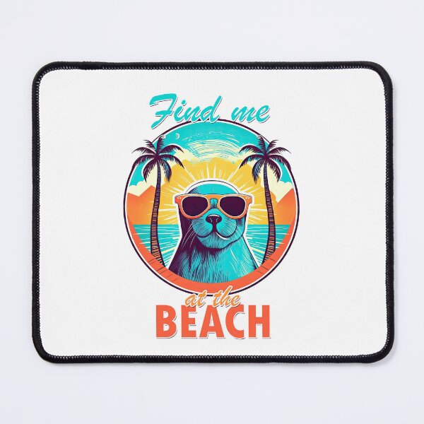 Item preview, Fine me at the Beach Seal designed and sold by TeePulseMania.