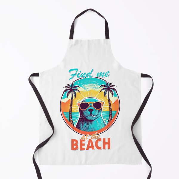 Item preview, Fine me at the Beach Seal designed and sold by TeePulseMania.