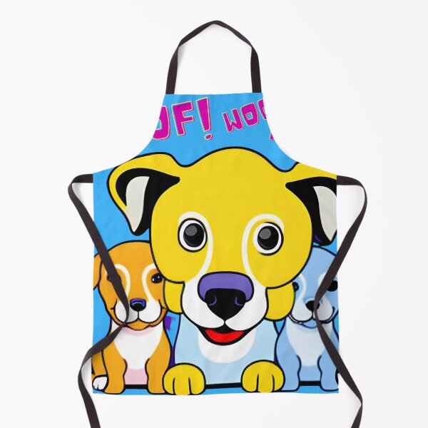 Item preview, Three Cute Colorful Dogs Woofing and Waiting For You to Come Home designed and sold by beddreams.