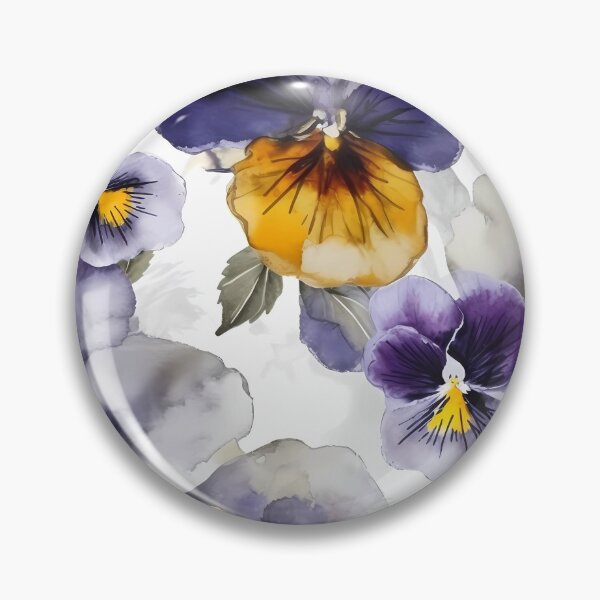 Item preview, Watercolor florals, beautiful pastel flowers, primula designed and sold by PrincessFrogArt.