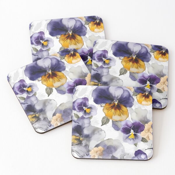 Item preview, Watercolor florals, beautiful pastel flowers, primula designed and sold by PrincessFrogArt.