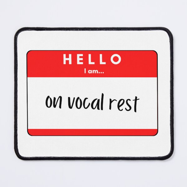 Item preview, hello I am on vocal rest designed and sold by bwayjime.