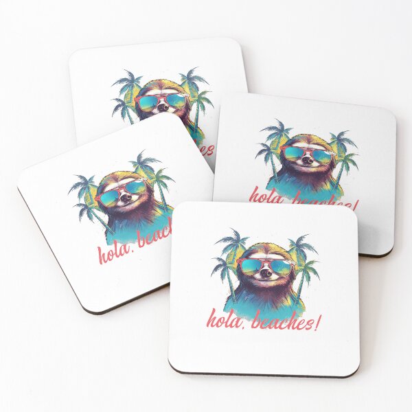 Item preview, Hola Beaches Sloth simple designed and sold by TeePulseMania.