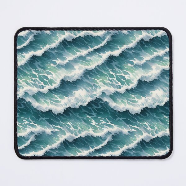 Item preview, Tempestuous Seas - A Muted Stormy Wave Pattern designed and sold by Girly-Universe.