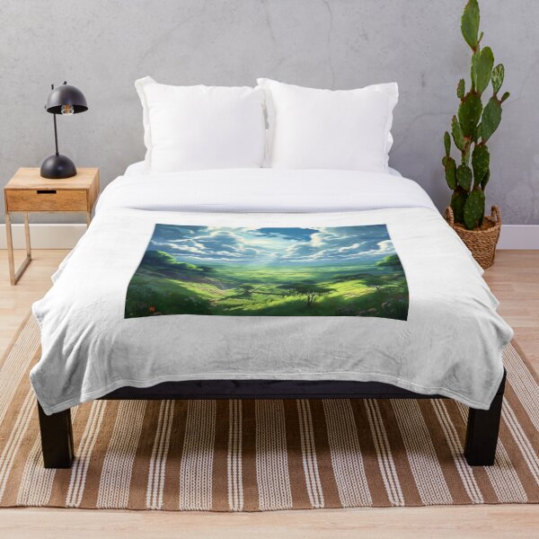 Item preview, Cloudy anime ghibly landscape designed and sold by LJaco.