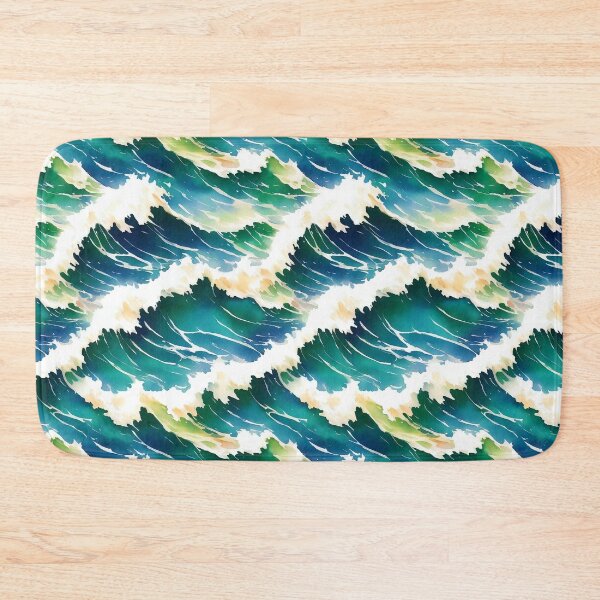 Item preview, Stormy Serenity - A Calm yet Intense Oceanic Pattern designed and sold by Girly-Universe.