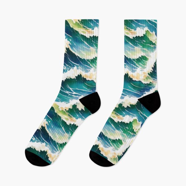 Item preview, Stormy Serenity - A Calm yet Intense Oceanic Pattern designed and sold by Girly-Universe.
