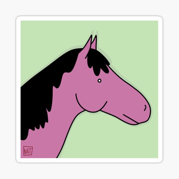 Cheval supect Sticker