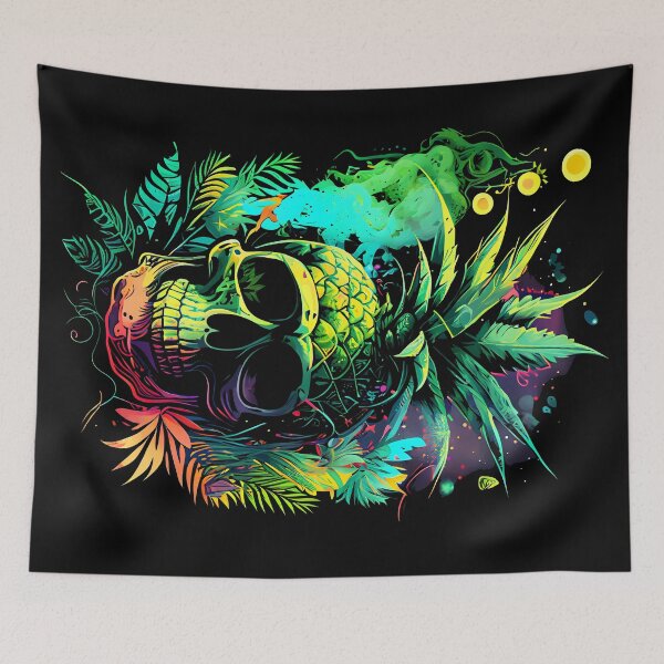 Item preview, Pineapple's Curse Tropical Skull  designed and sold by MindWave THC.