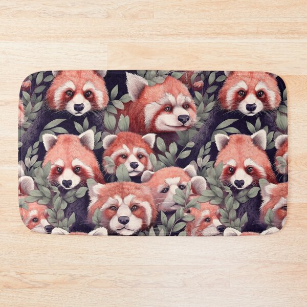 Item preview, Red Pandas Fantastic Animals Retro Watercolor Pattern designed and sold by SecretDicer.