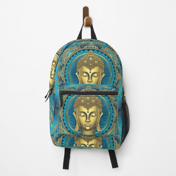 Item preview, Buddha gold and blue Mandala designed and sold by mark ashkenazi.