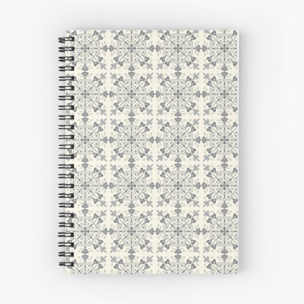 Item preview, Hearted Tiles in Soft Grey and Cream designed and sold by Amanda Webster.