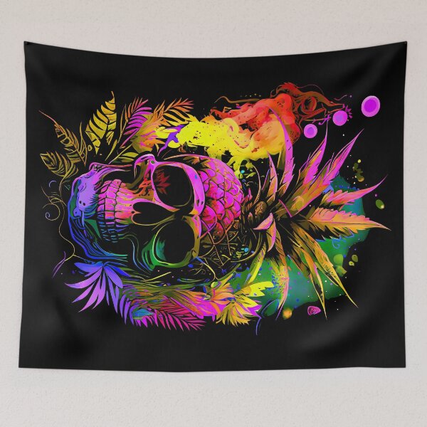 Item preview, Pineapple's Curse Tropical Skull  designed and sold by MindWave THC.