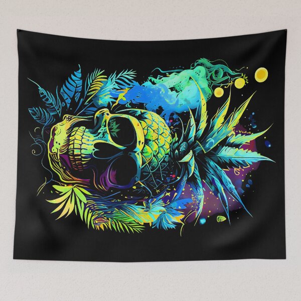 Item preview, Pineapple's Curse Tropical Skull  designed and sold by MindWave THC.