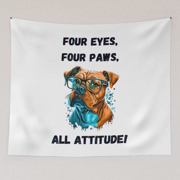 Item preview, Add Some Attitude to Your Space with this Cute Dog Art Print! designed and sold by GiveMeMood.