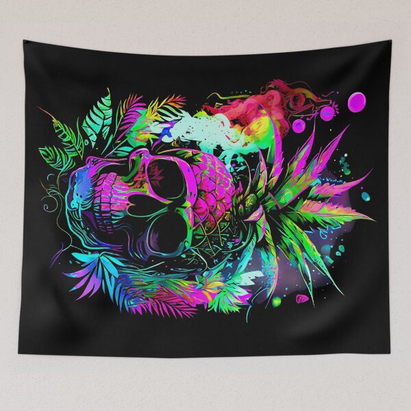 Item preview, Pineapple's Curse Tropical Skull  designed and sold by MindWave THC.