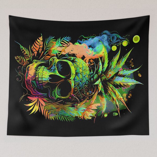 Item preview, Pineapple's Curse Tropical Skull  designed and sold by MindWave THC.