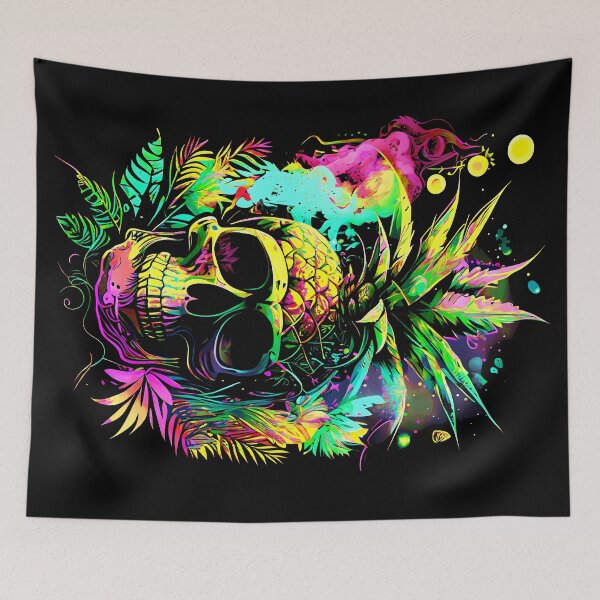 Item preview, Pineapple's Curse Tropical Skull  designed and sold by MindWave THC.